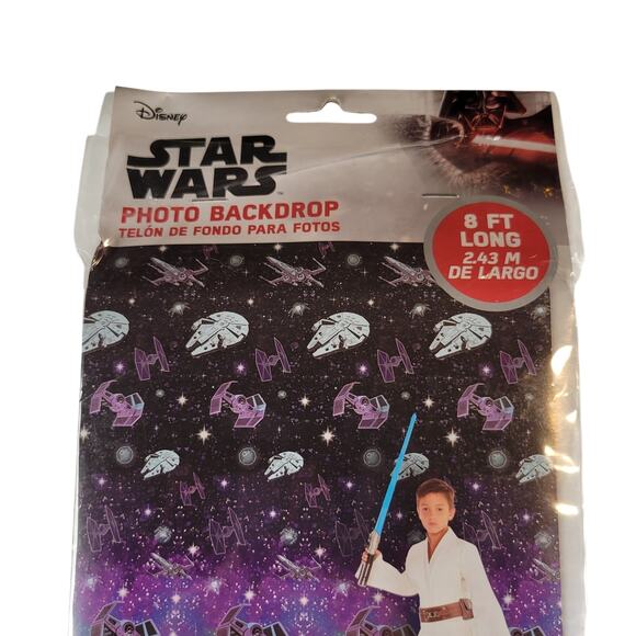 Star Wars Galaxy of Adventures 8ft Photo Backdrop Party Wall Decor Scene Setter - Picture 8 of 9